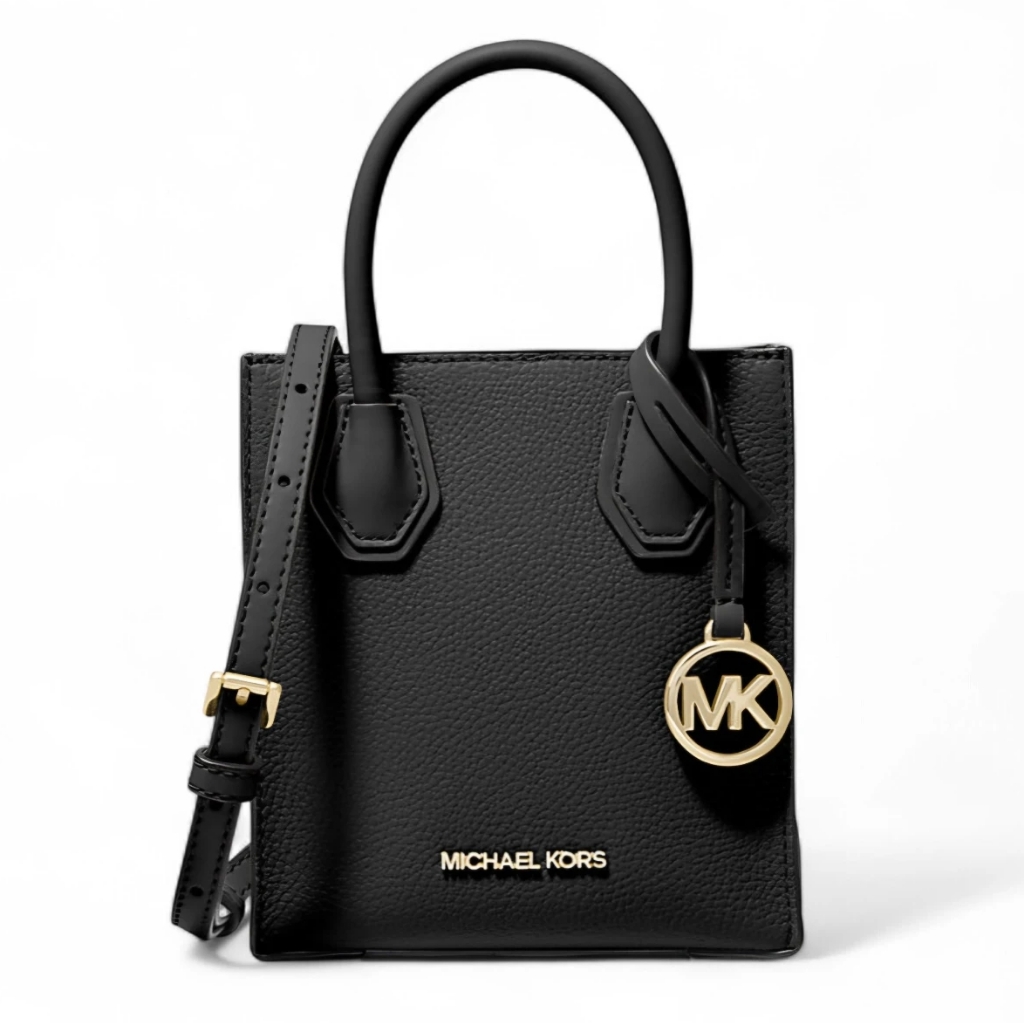 Michael Kors Mercer Mini Bag Black With Gold Accents - Nwot